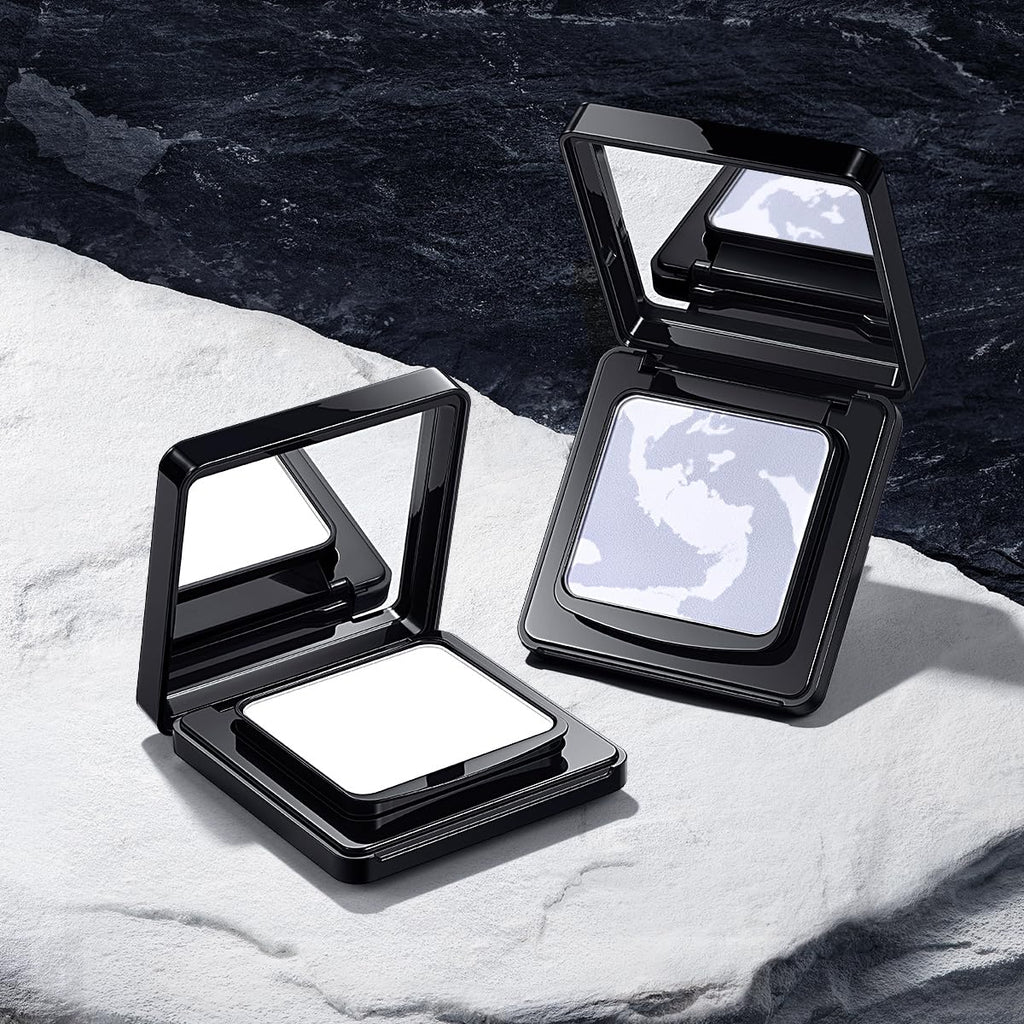 CARSLAN Waterproof Face Pressed Powder Compact | 24H Oil Control Translucent 01 (0.28oz)