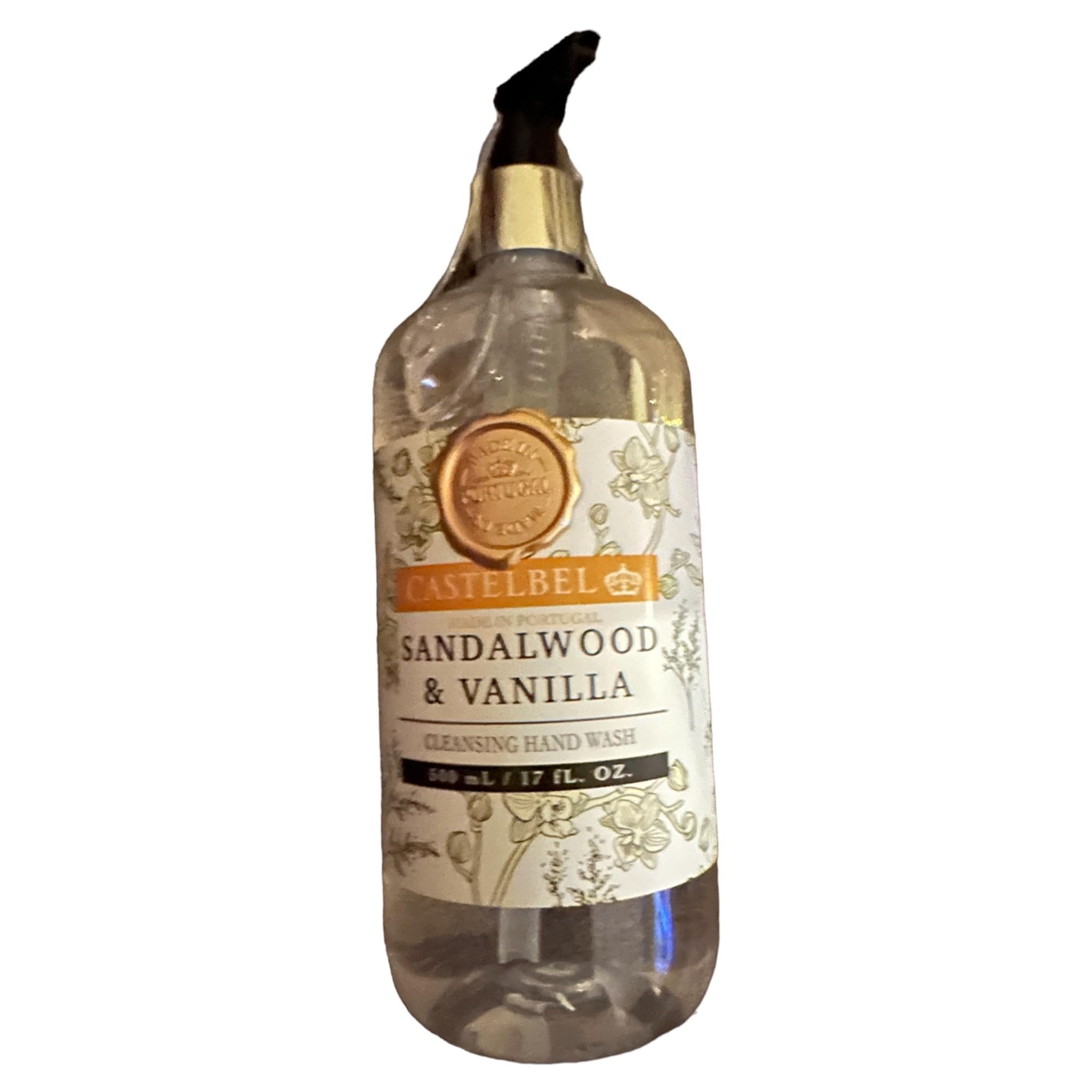 Castelbel Hand Wash Sandalwood Vanilla 17 fl oz – Luxurious Scented Hand Soap