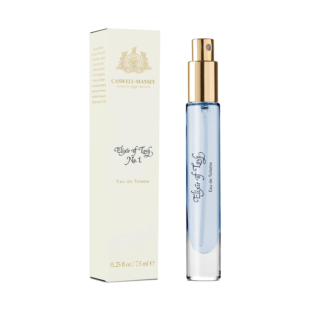 Caswell-Massey Elixir of Love Eau de Toilette Spray – Floral Lavender, Jasmine & Passionflower, 0.25 oz Travel Size