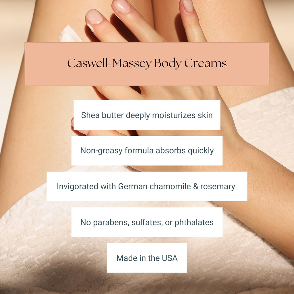 Caswell-Massey Elixir of Love Body Cream – Scented Moisturizer for Dry Skin, 8 oz