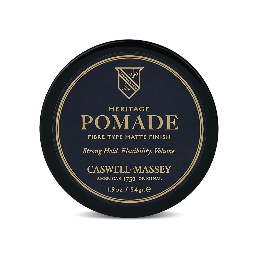 Caswell-Massey Fiber-Style Hair Pomade – Matte Finish, Strong Hold, Light Cedar Scent | 1.9 oz