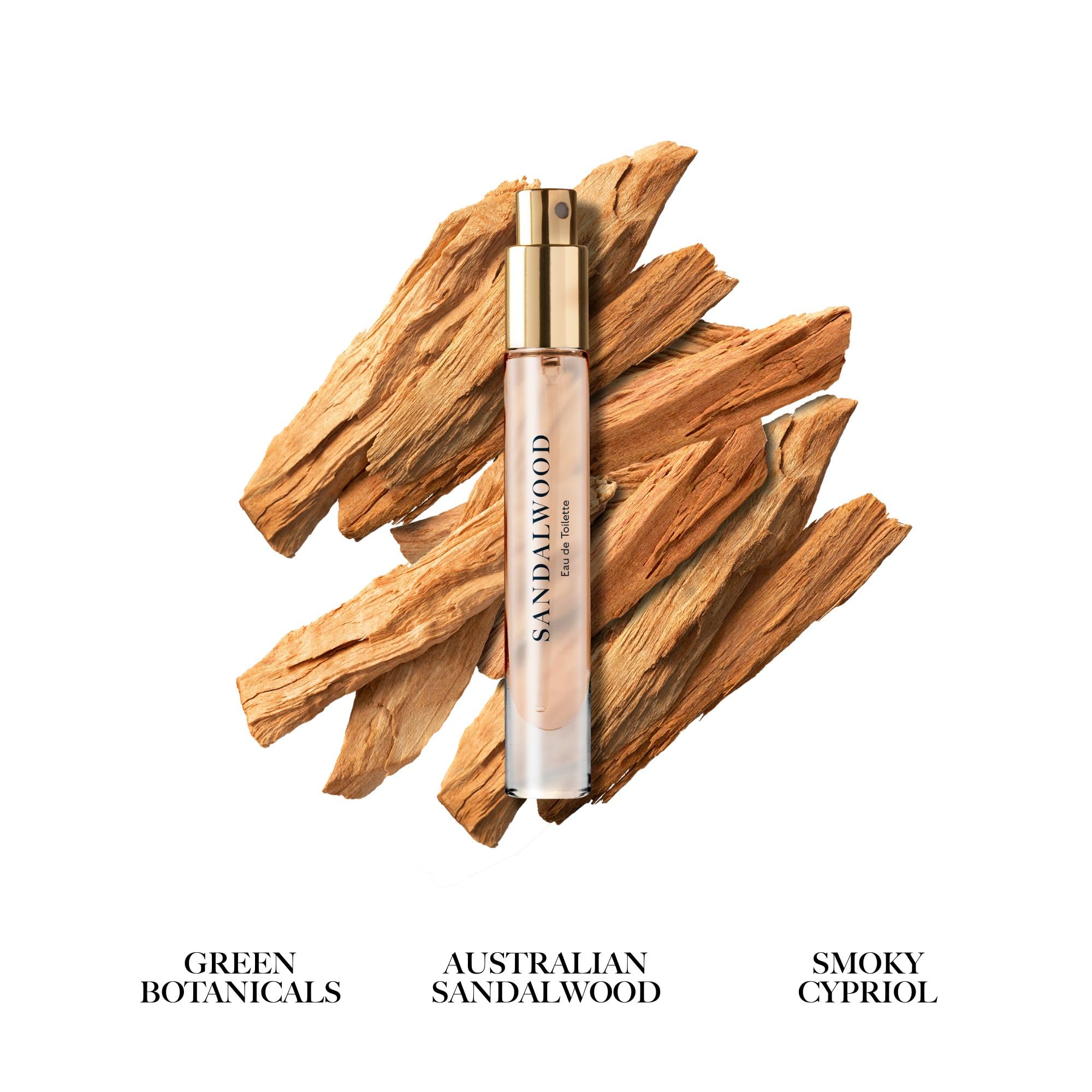 Caswell-Massey Sandalwood Eau De Toilette Spray – 0.25 oz Travel Size