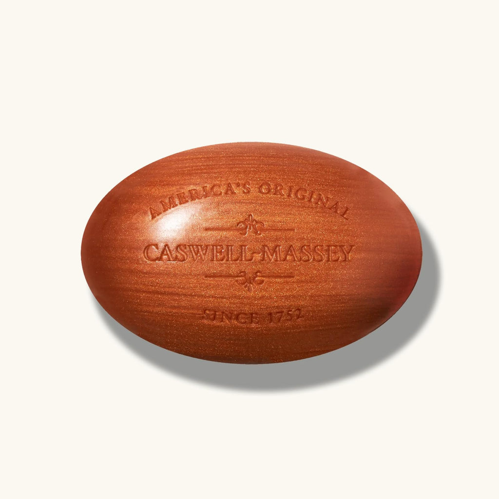 Caswell-Massey Woodgrain Sandalwood Natural Bar Soap – Moisturizing, Triple-Milled, USA Made 5.8 oz