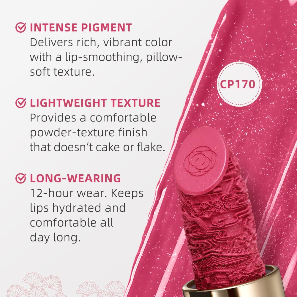 Catkin Moist Lipstick 170 – Hydrating Matte Color with Vitamin E & Avocado Oil