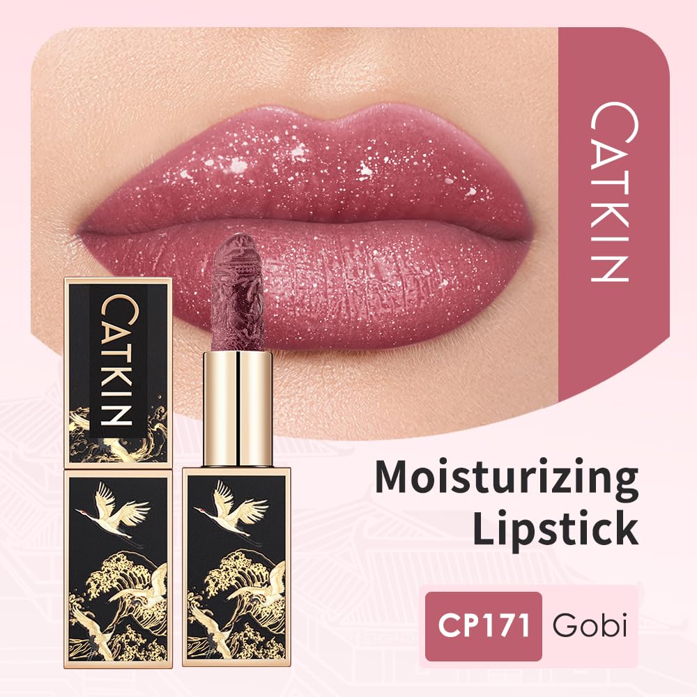 Catkin Moist Lipstick 171 – Hydrating High-Impact Color with Vitamin E & Avocado Oil