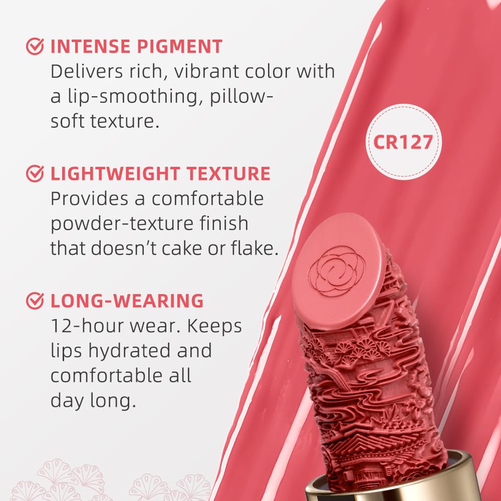 Catkin Moist Lipstick – Hydrating High-Impact Color (Pink Glow)