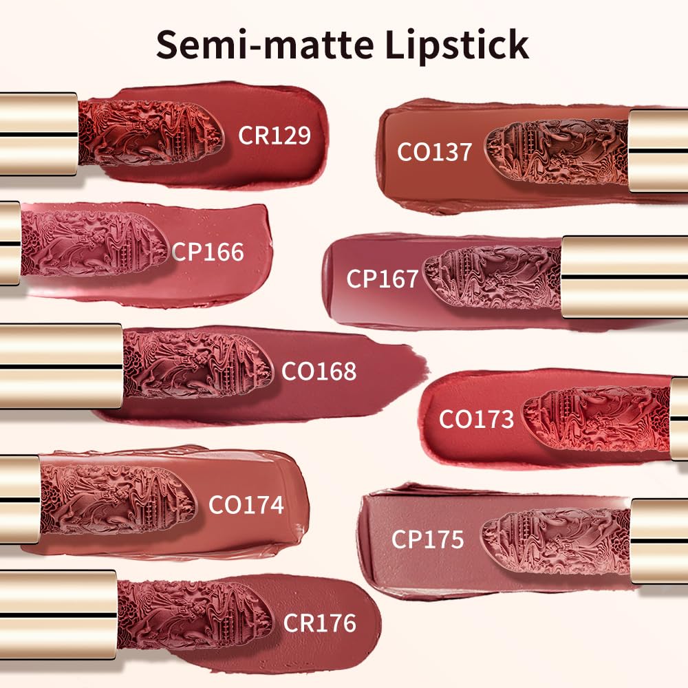 Catkin Moist Lipstick – Hydrating Matte Lip Color with Vitamin E & Avocado Oil (168)