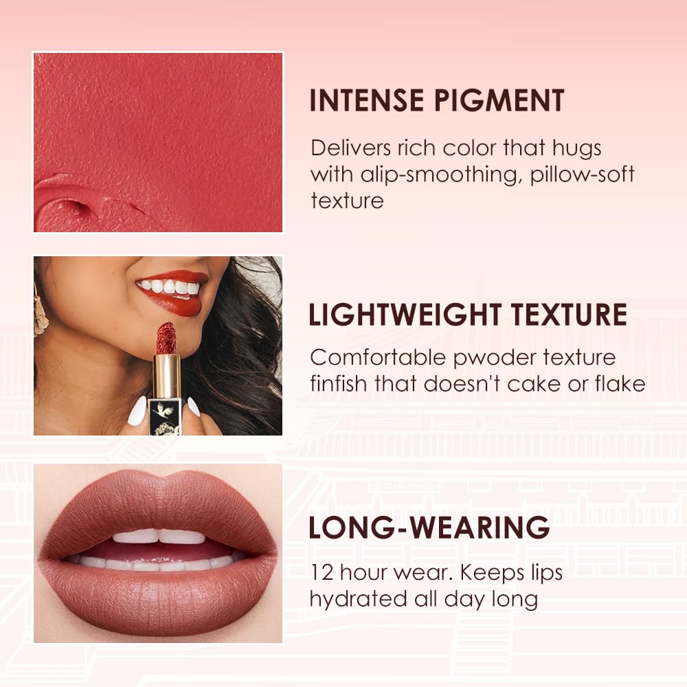 Catkin Moist Lipstick – Hydrating, High-Impact Color with Vitamin E & Avocado Oil (2pcs) 07
