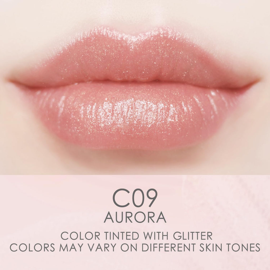 CATKIN Tinted Lip Balm Glitter Lip Stain – Ultra Hydrating Lip Care in Aurora Light Pink