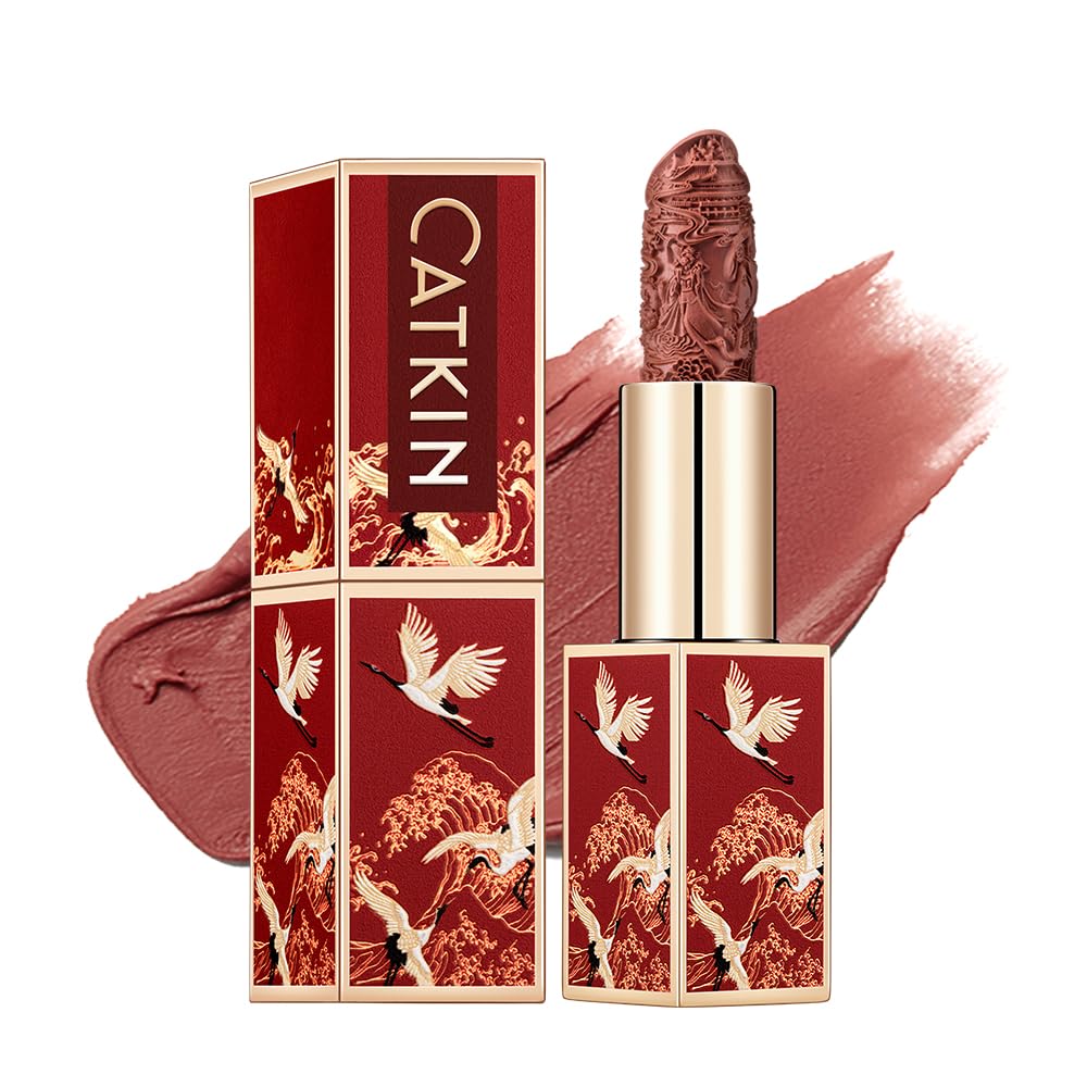 Catkin Semi-Matte Lipstick – Hydrating Color with Vitamin E & Avocado Oil