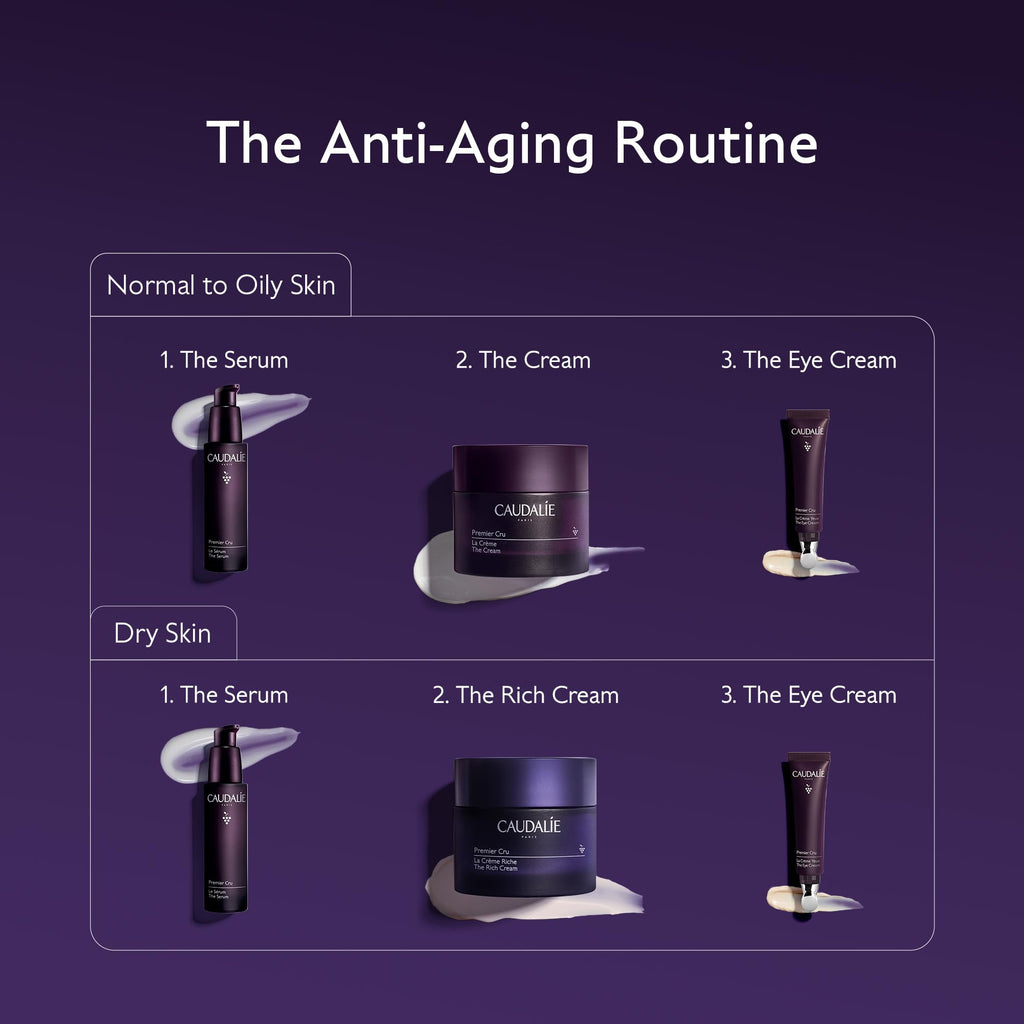 Caudalie Premier Cru Anti-Aging Cream Moisturizer – 50 mL Refillable Jar