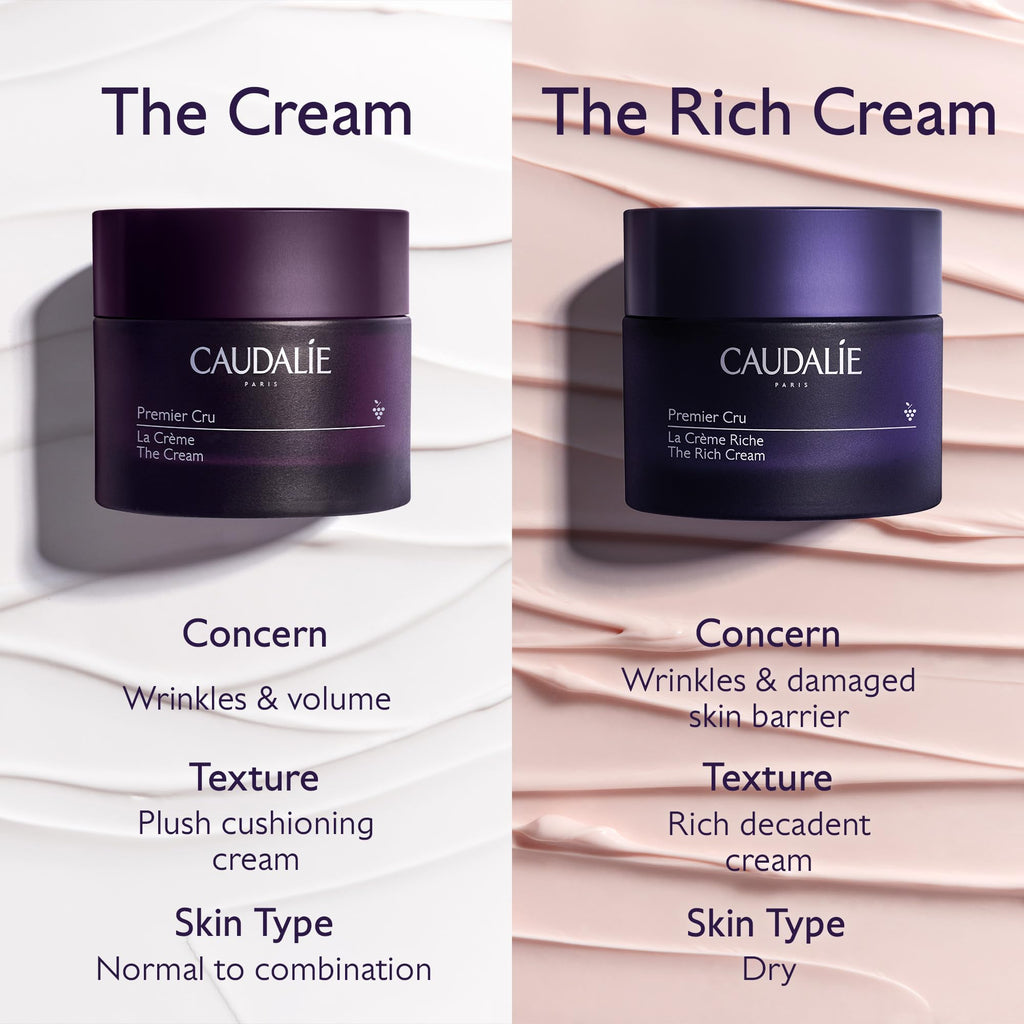 Caudalie Premier Cru The Rich Cream | Refillable Rich Moisturizer 50 mL