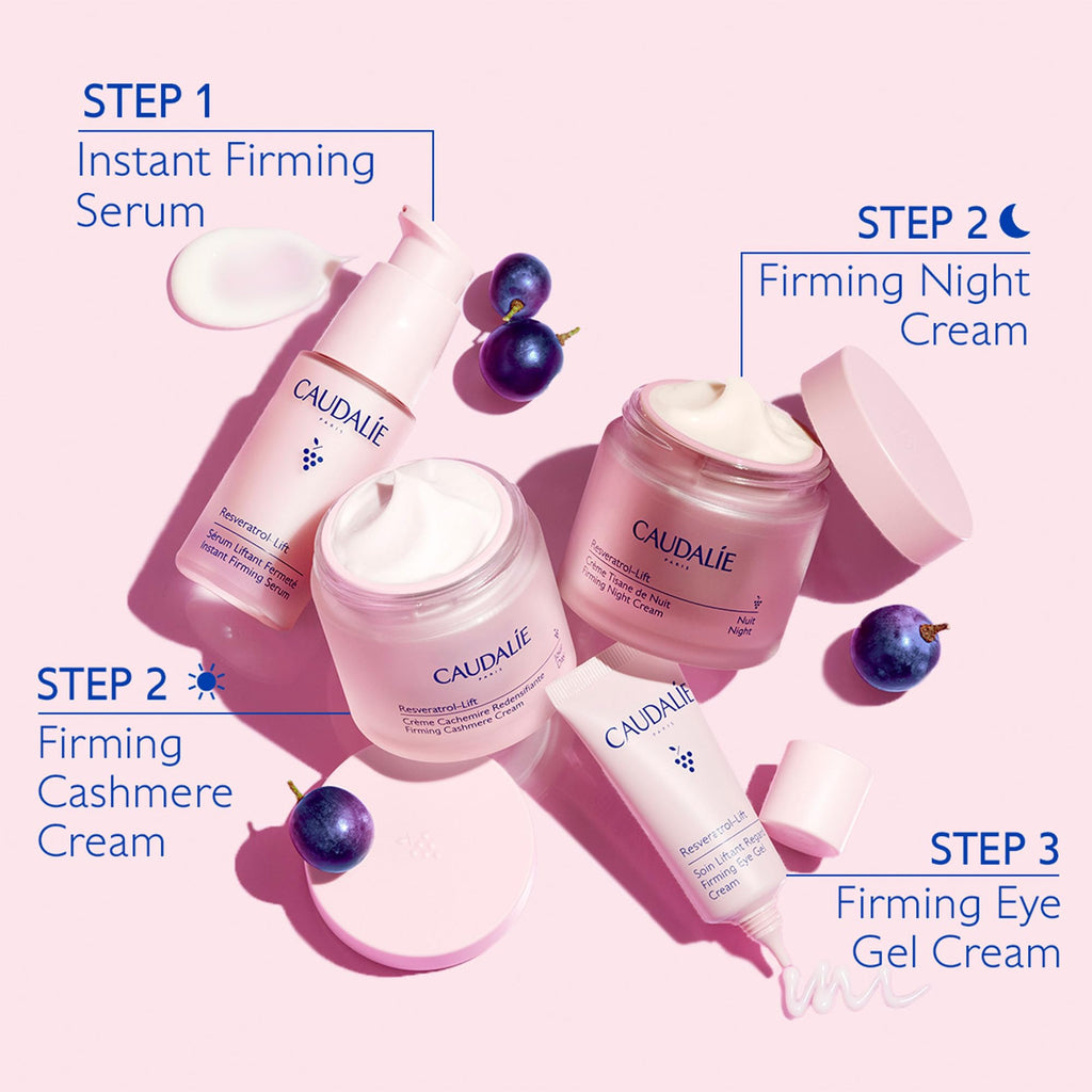 Caudalie Resveratrol-Lift Night Cream – Retinol-Alternative Firming, Refillable 50 mL