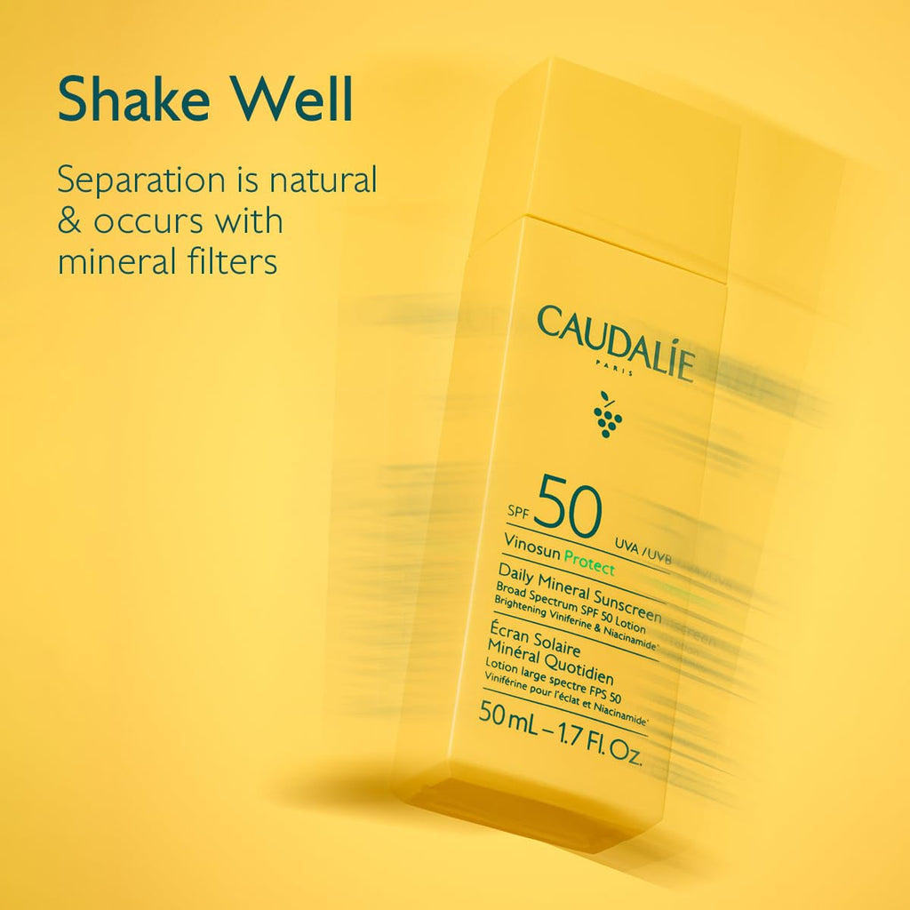 Caudalie Vinosun Protect Daily Mineral Sunscreen SPF50 — 50 mL