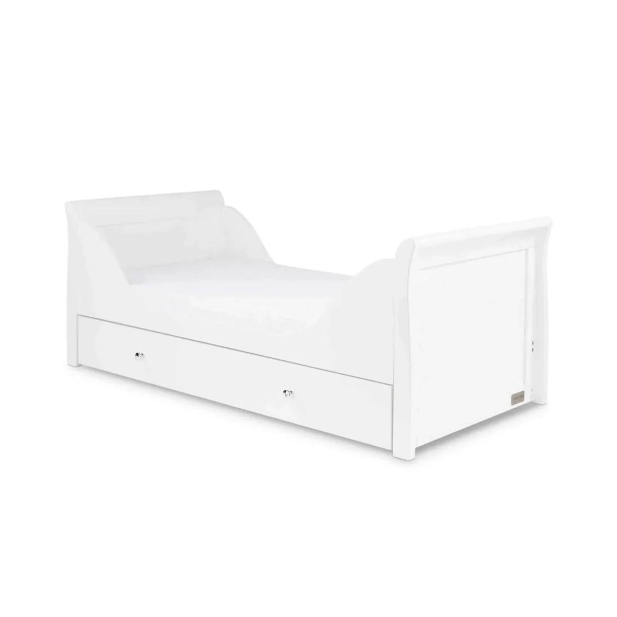 Ickle Bubba Snowdon Classic Cot Bed White - Without Mattress
