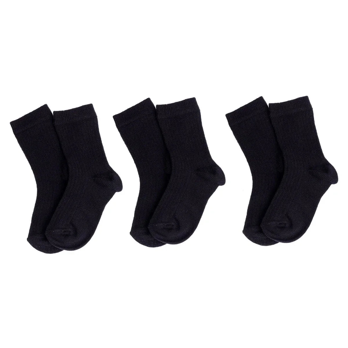 HelloBaby 3 Pack Plain Long Ankle Baby Socks (Newborn to 4-5 Years)