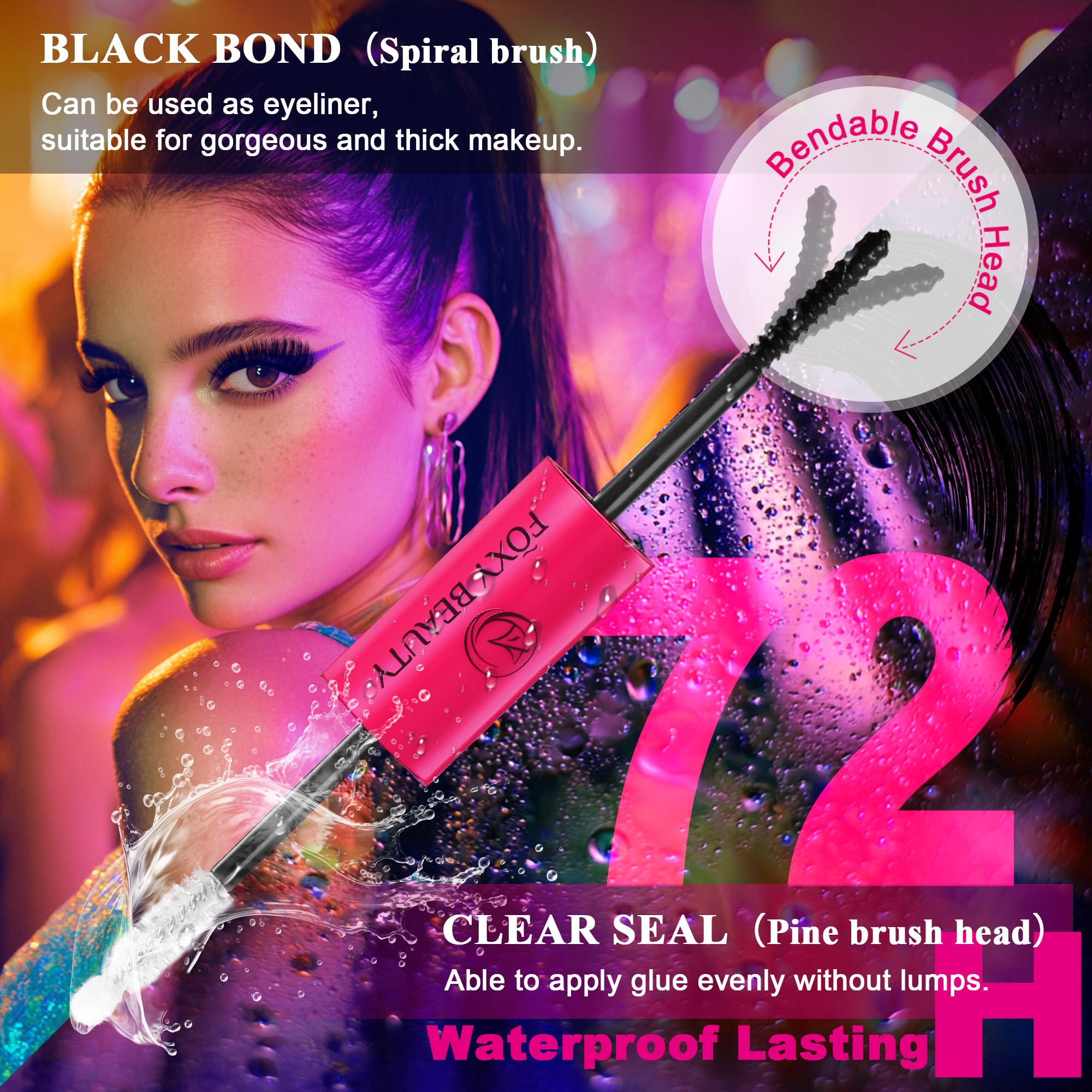 CCODDY Bombshell X Lash Clusters Kit – 5D Mink, 480Pcs, Glue & Tools