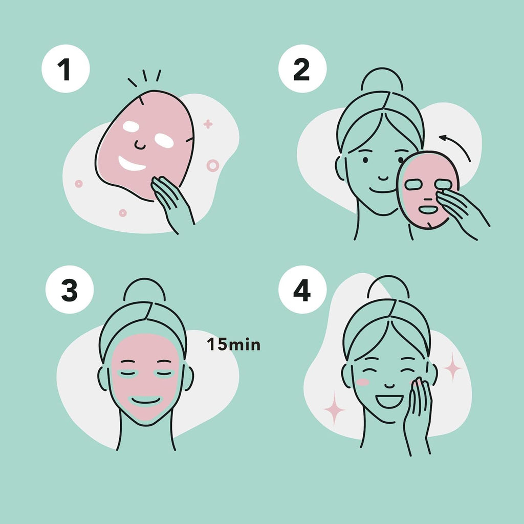 Celavi Face Mask Set – 48 K-Beauty Sheet Masks, 4 Packs of 12 Flavors, Made in Korea