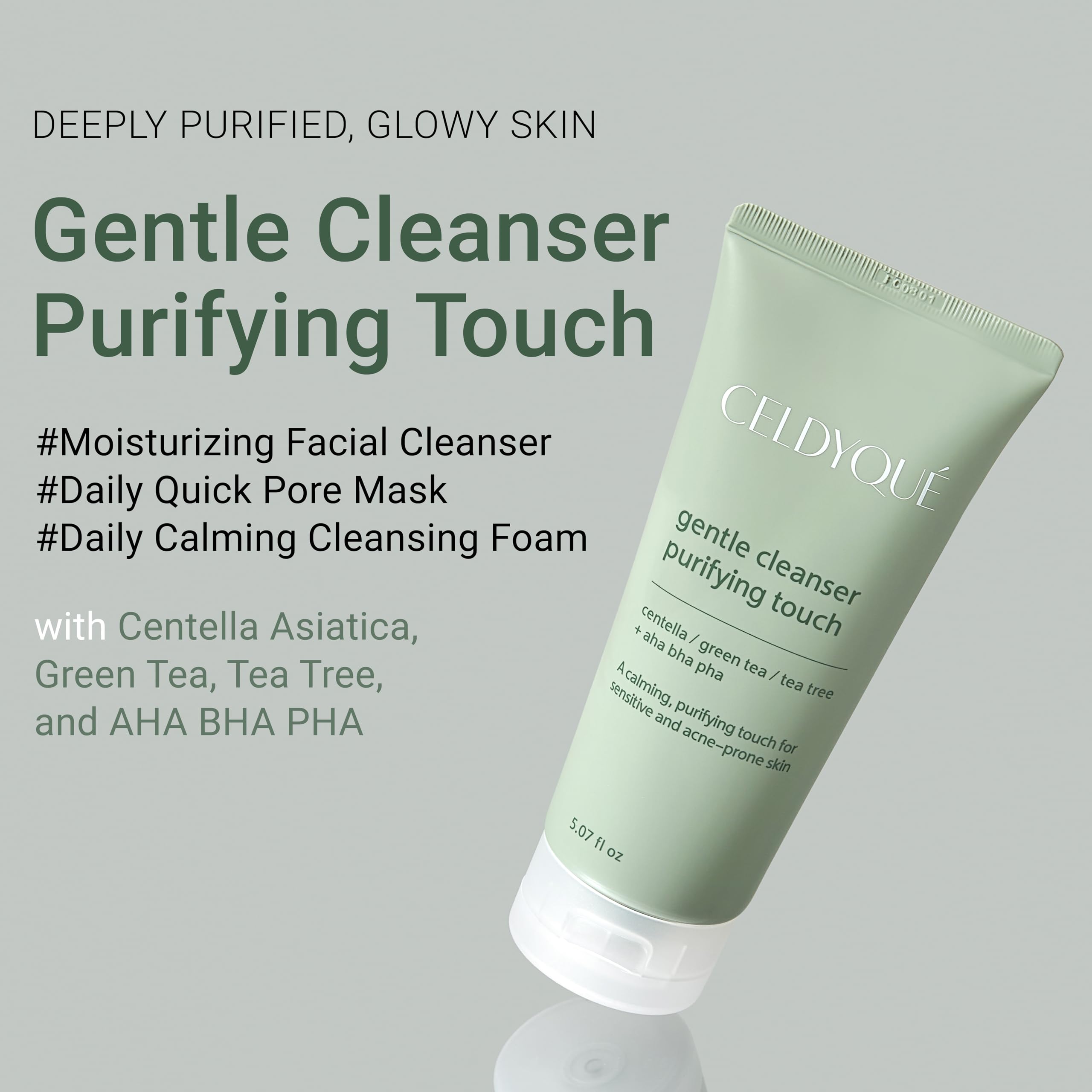CELDYQUE Korean Double Cleanse Duo – Oil Cleanser + Gentle Foam Wash for Sensitive Skin