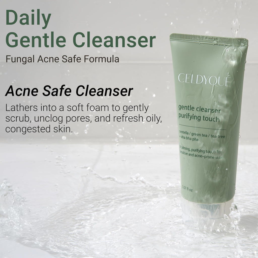 CELDYQUE Korean Double Cleanse Duo – Oil Cleanser + Gentle Foam Wash for Sensitive Skin
