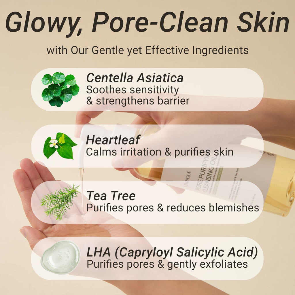 CELDYQUE Korean Double Cleanse Duo – Oil Cleanser + Gentle Foam Wash for Sensitive Skin