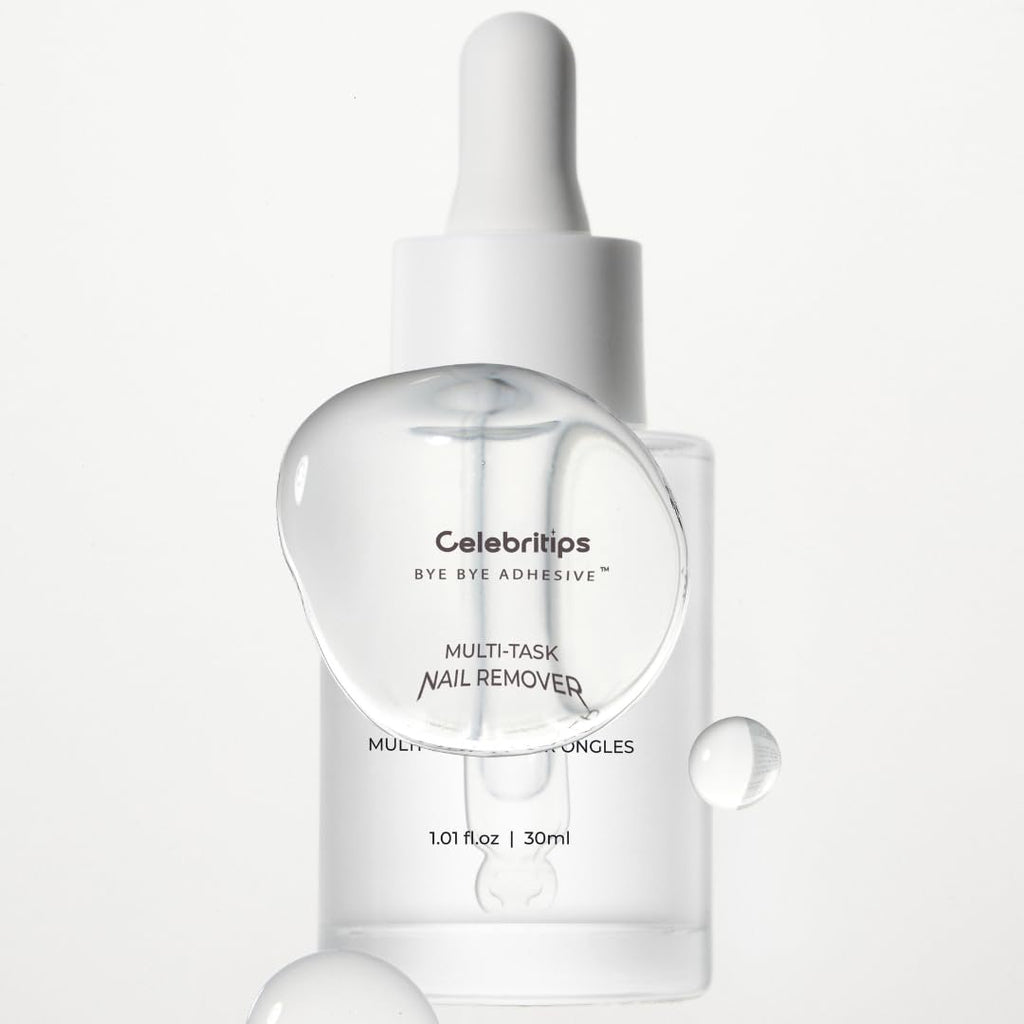 Celebritips Bye Bye Adhesive™ Nail Remover – Odorless, Non-Toxic, Gentle | 30ml