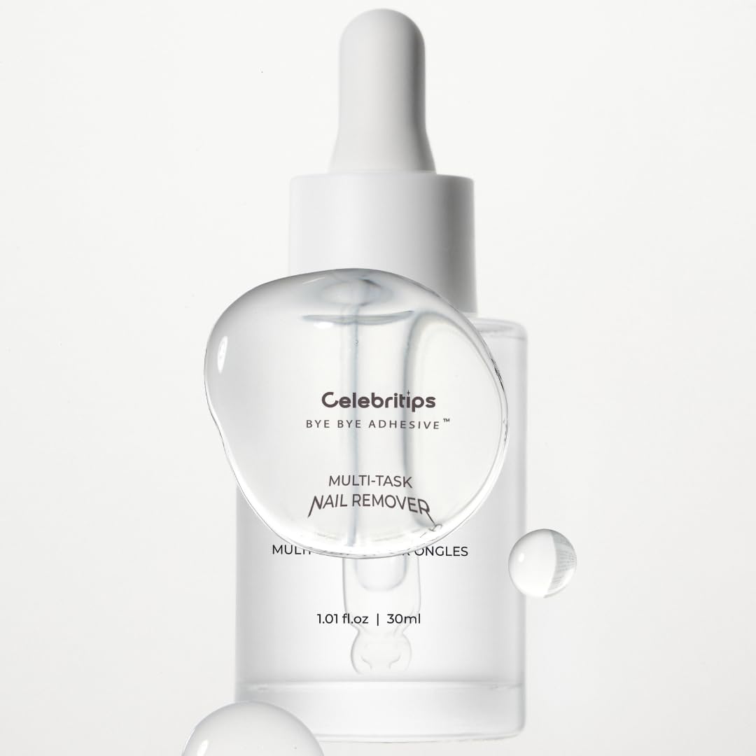 Celebritips Bye Bye Adhesive™ Nail Remover – Odorless, Non-Toxic, Gentle | 30ml