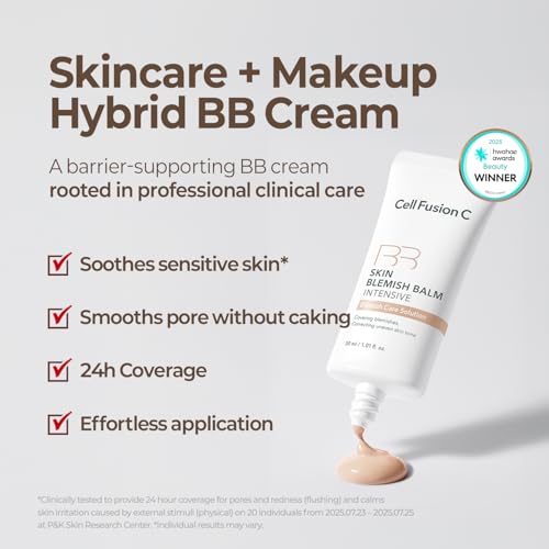Cell Fusion C Skin Blemish Balm No.19 Light – 24h Coverage, Natural Finish, Tinted Moisturizer