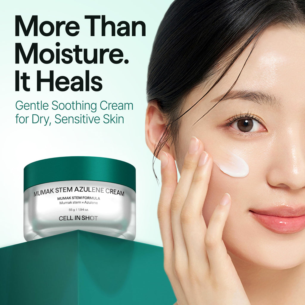 CELL IN SHOT Mumak Stem Azulene Cream – Hydration & Barrier Support for Dry, Sensitive Skin | 55g