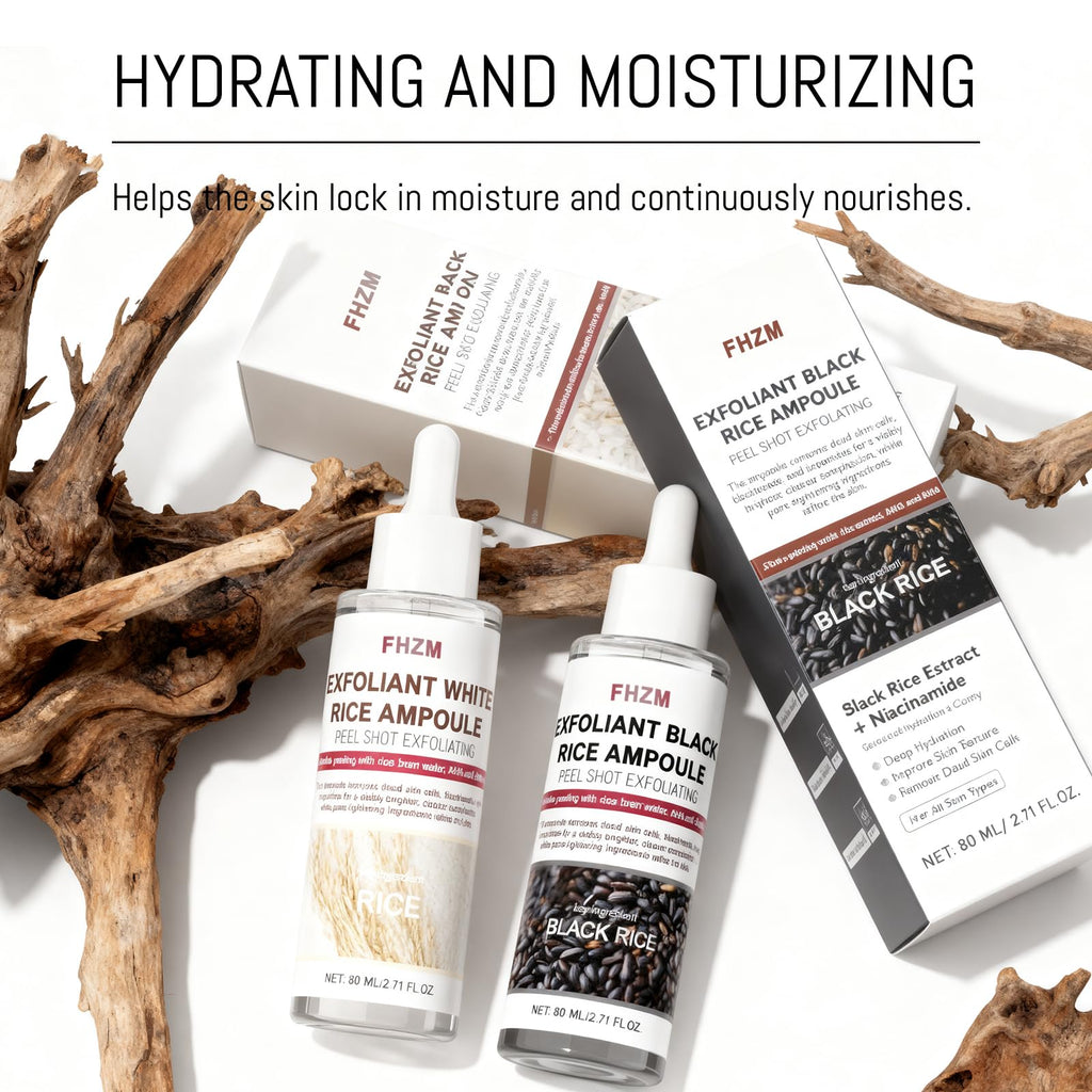 CellJuvMax 2PCS Rice Exfoliating Ampoule Set – Dual Brightening & Hydration