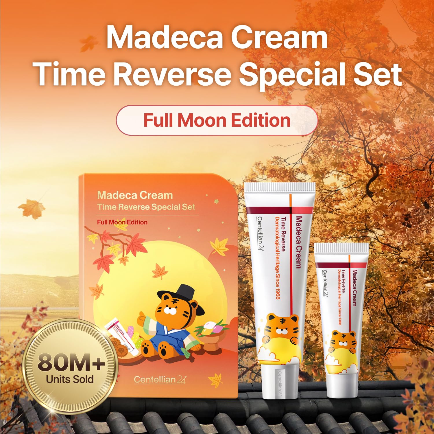 CENTELLIAN 24 Madeca Cream Time Reverse Full Moon Edition (2-Pack) – Deep Hydration, Firming & TECA 30,000ppm