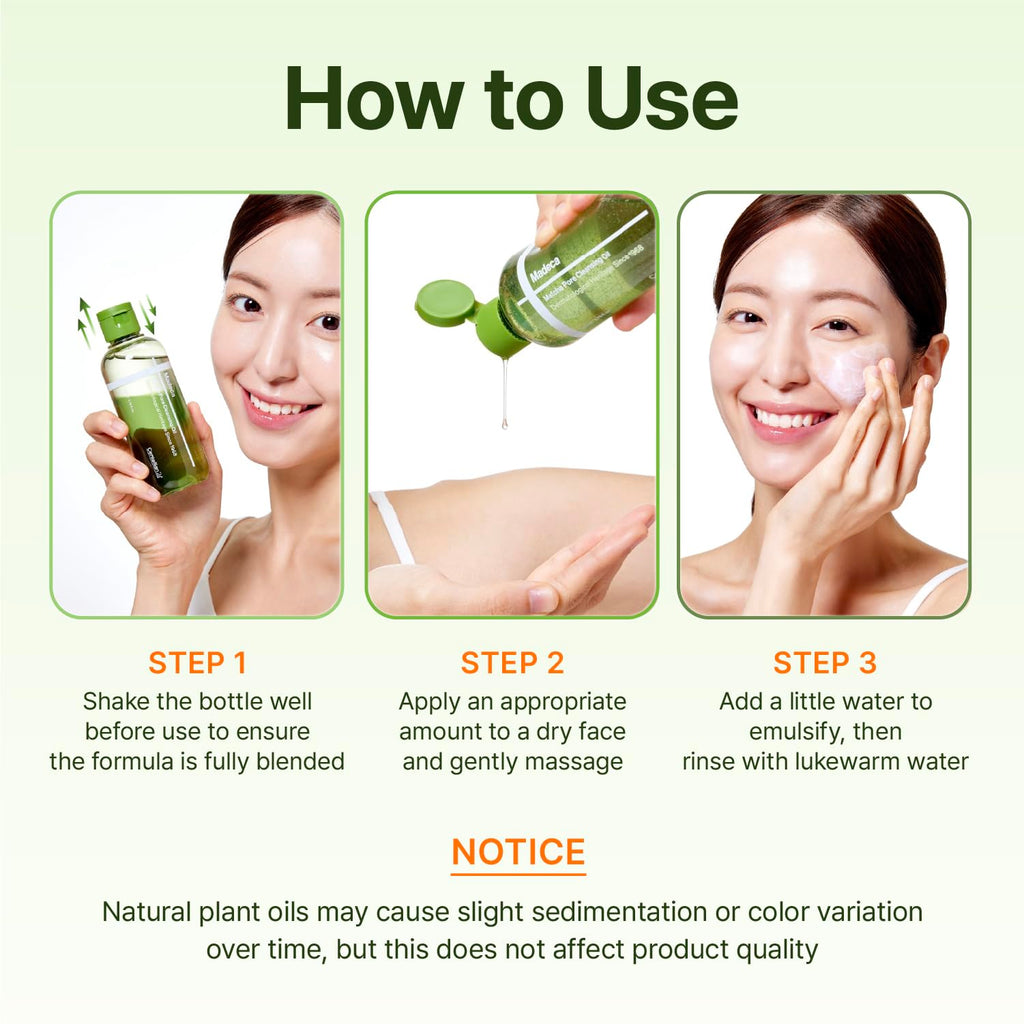 CENTELLIAN 24 Madeca Matcha Cleansing Oil – Two-Tone TECA & Jeju Matcha Deep Cleanse (6.76 fl oz)