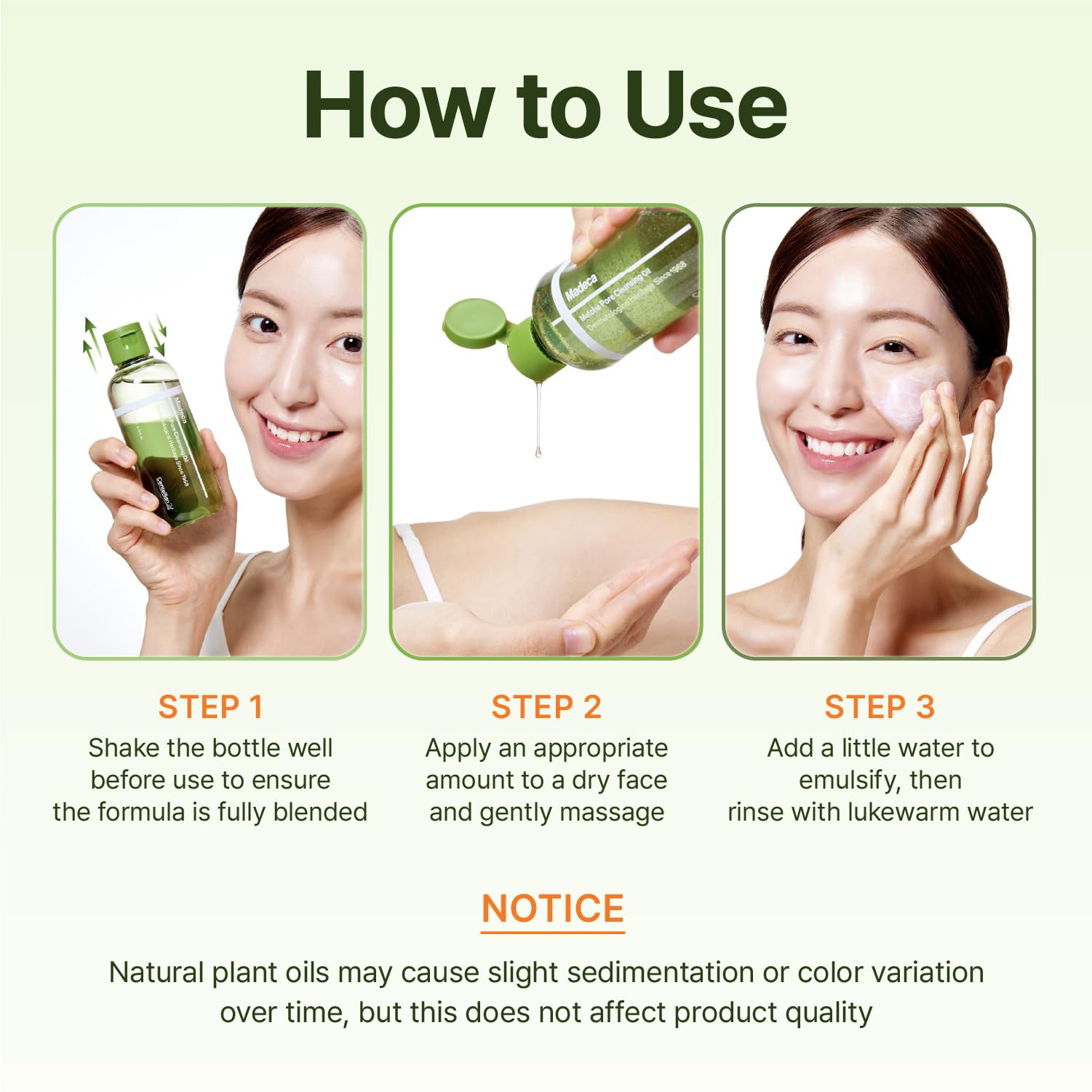 CENTELLIAN 24 Madeca Matcha Cleansing Oil – Two-Tone TECA & Jeju Matcha Deep Cleanse (6.76 fl oz)