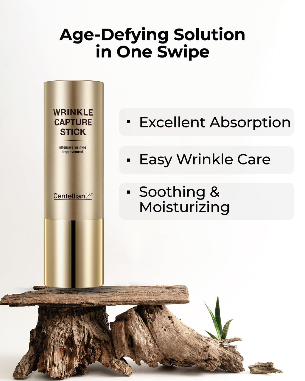 CENTELLIAN 24 Madeca Wrinkle Capture Stick – 0.4oz Triangular Balm for Wrinkles