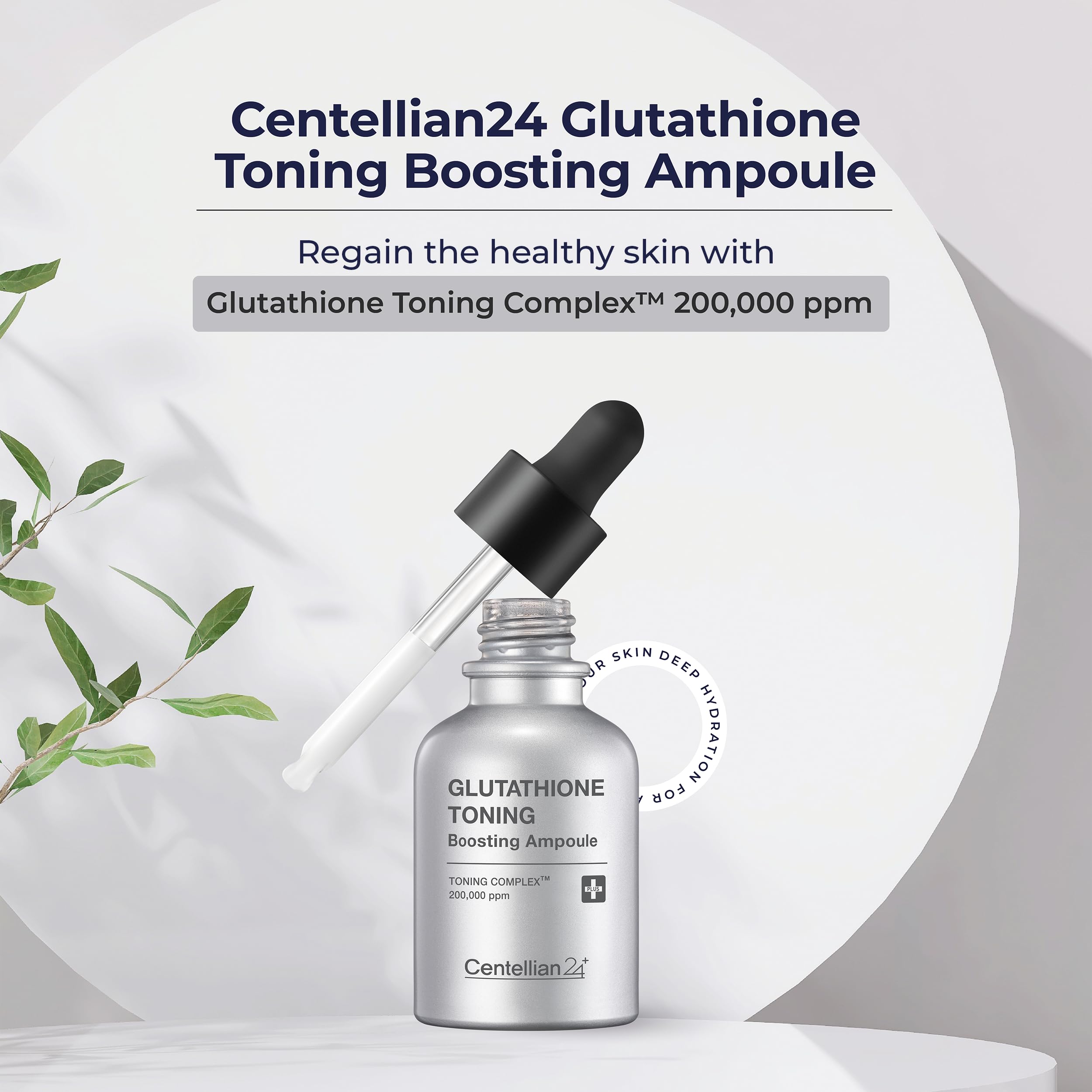 CENTELLIAN 24 Glutathione Toning Boosting Ampoule – Illuminated & Even Skin Tone (200,000 ppm)