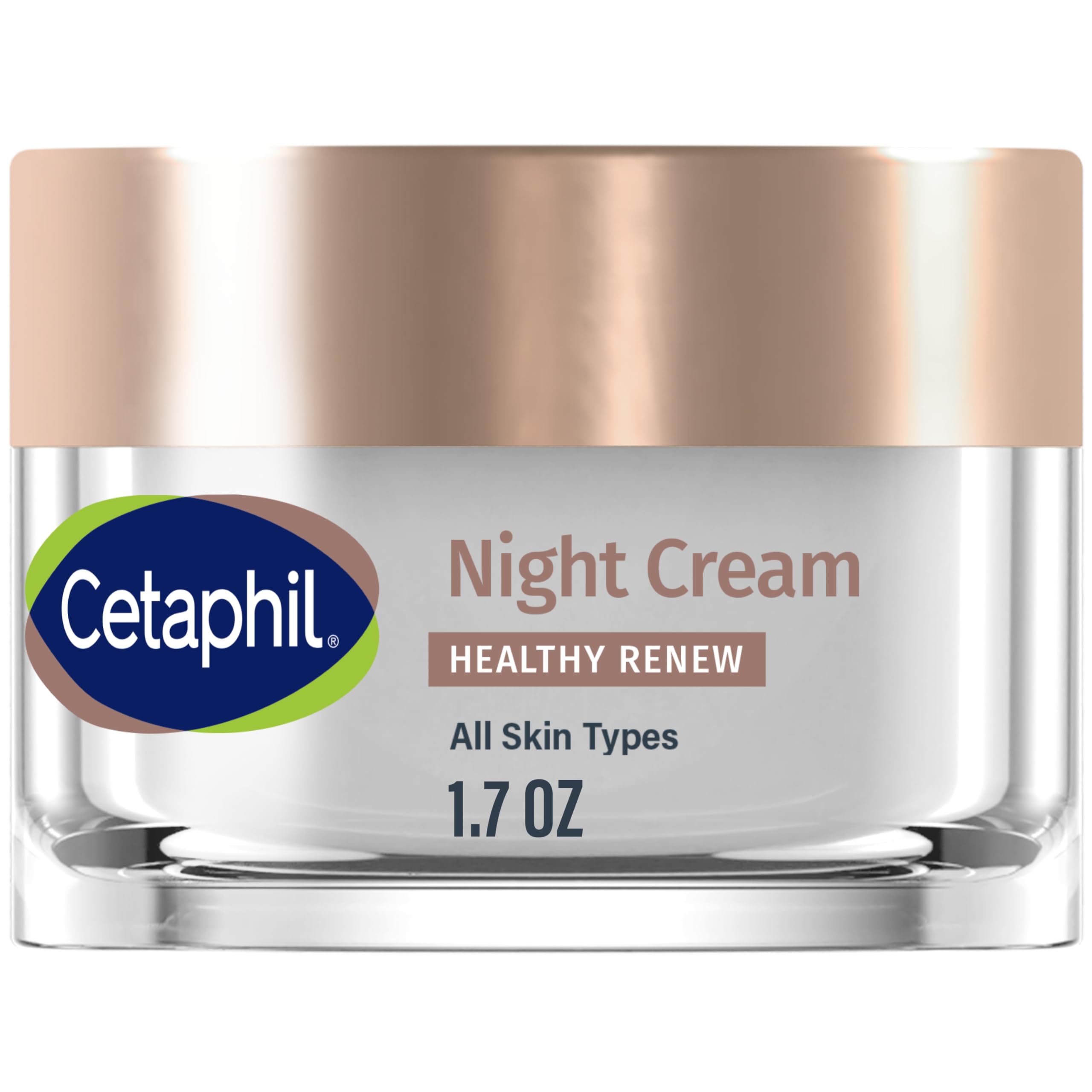 Cetaphil Healthy Renew Night Cream – Peptide Retinol Alternative for Sensitive Skin, 1.7 oz