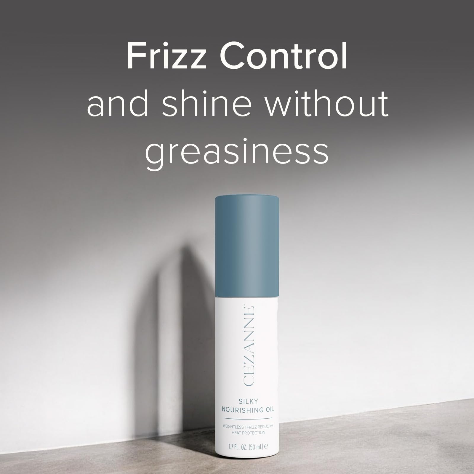 Cezanne Silky Nourishing Oil – Lightweight Frizz Control & Shine with Argan, Camellia & Marula Oils – 1.7 fl oz