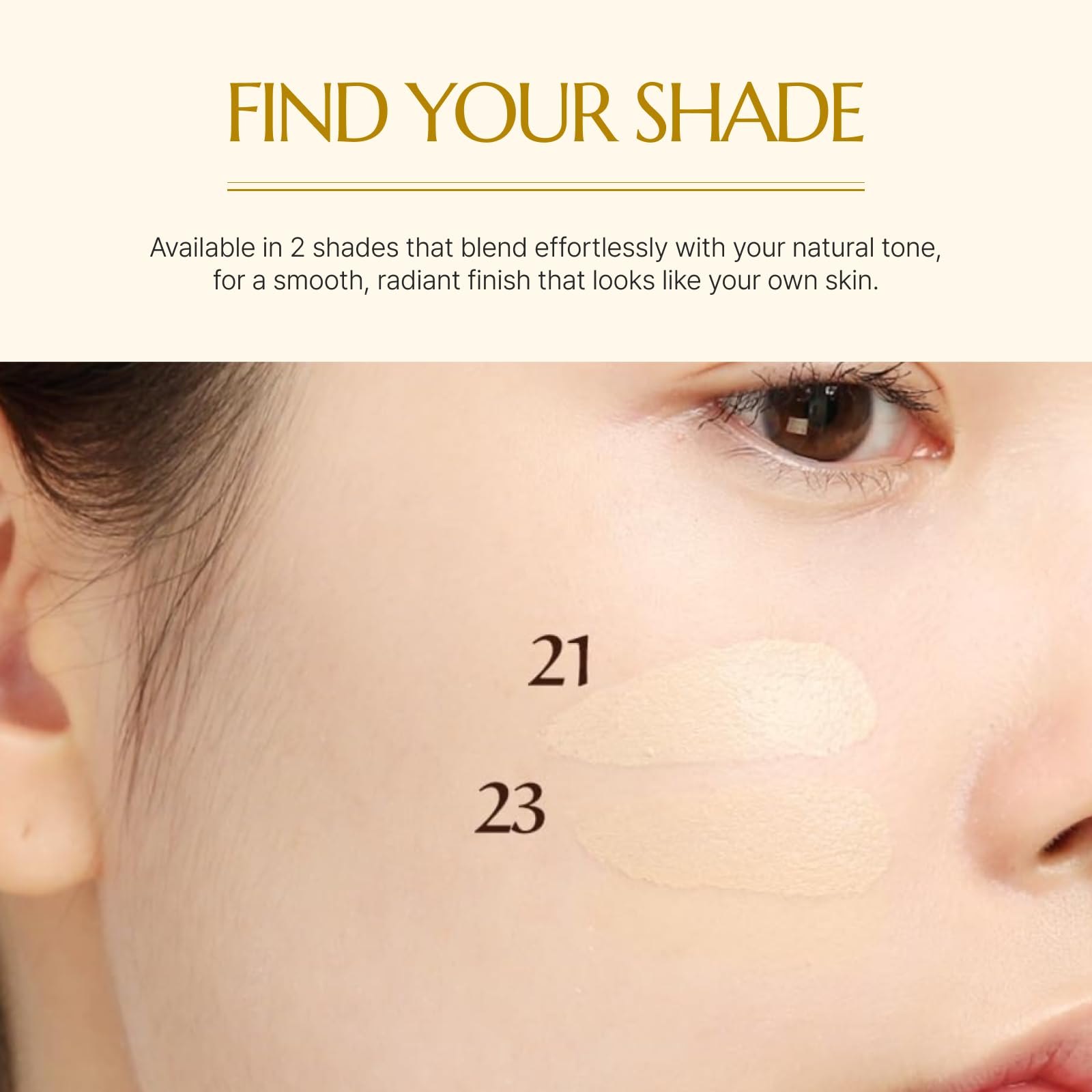 [CHALLANS de PARIS] Aqua EX Cushion – Dewy Glow Foundation, Hydration & Buildable Coverage, Lightweight Cream Texture, 23 Natural Beige