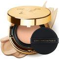 [CHALLANS de PARIS] Couture Cushion Foundation – Premier Cream, High Coverage, Hydrating Glow | 23 Medium Beige, 0.35 oz