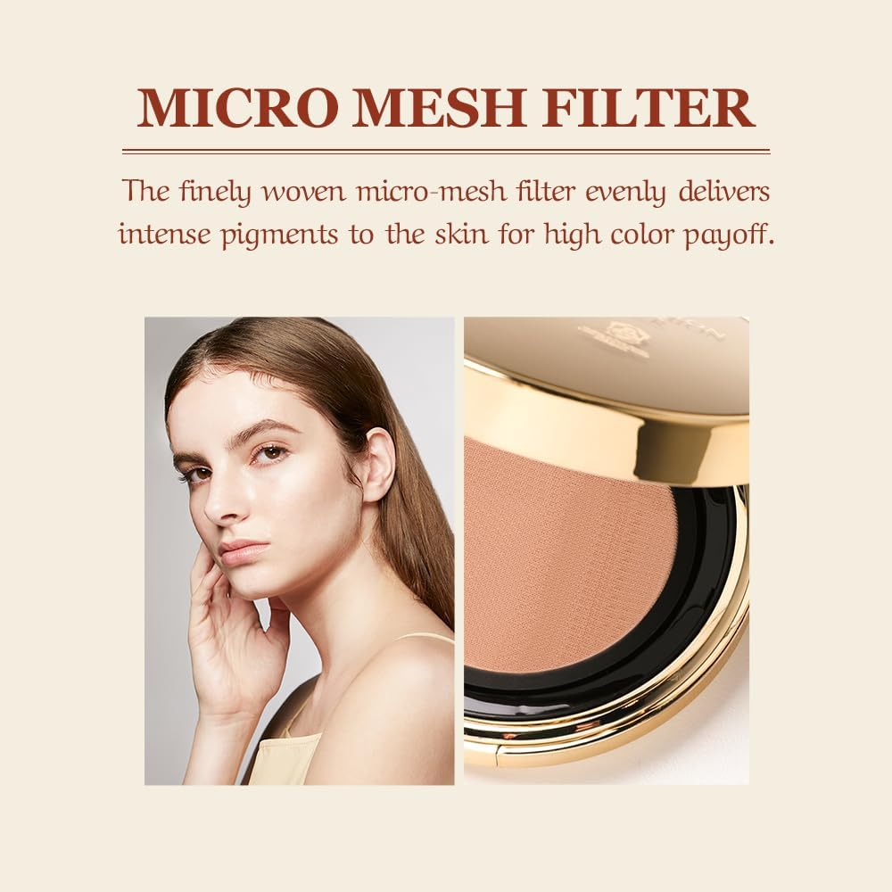 [CHALLANS de PARIS] Couture Cushion Foundation – Premier Cream, High Coverage, Hydrating Glow | 23 Medium Beige, 0.35 oz