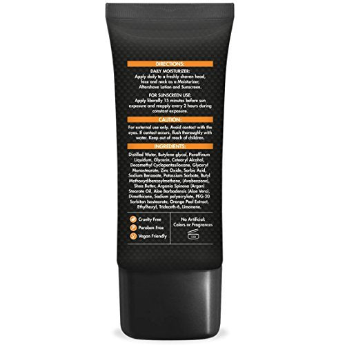 CHAMUEL MEN Anti Aging Daily Aftershave for Men – All Natural Facial Moisturizer with Argan, Shea & Aloe, 2.6 oz