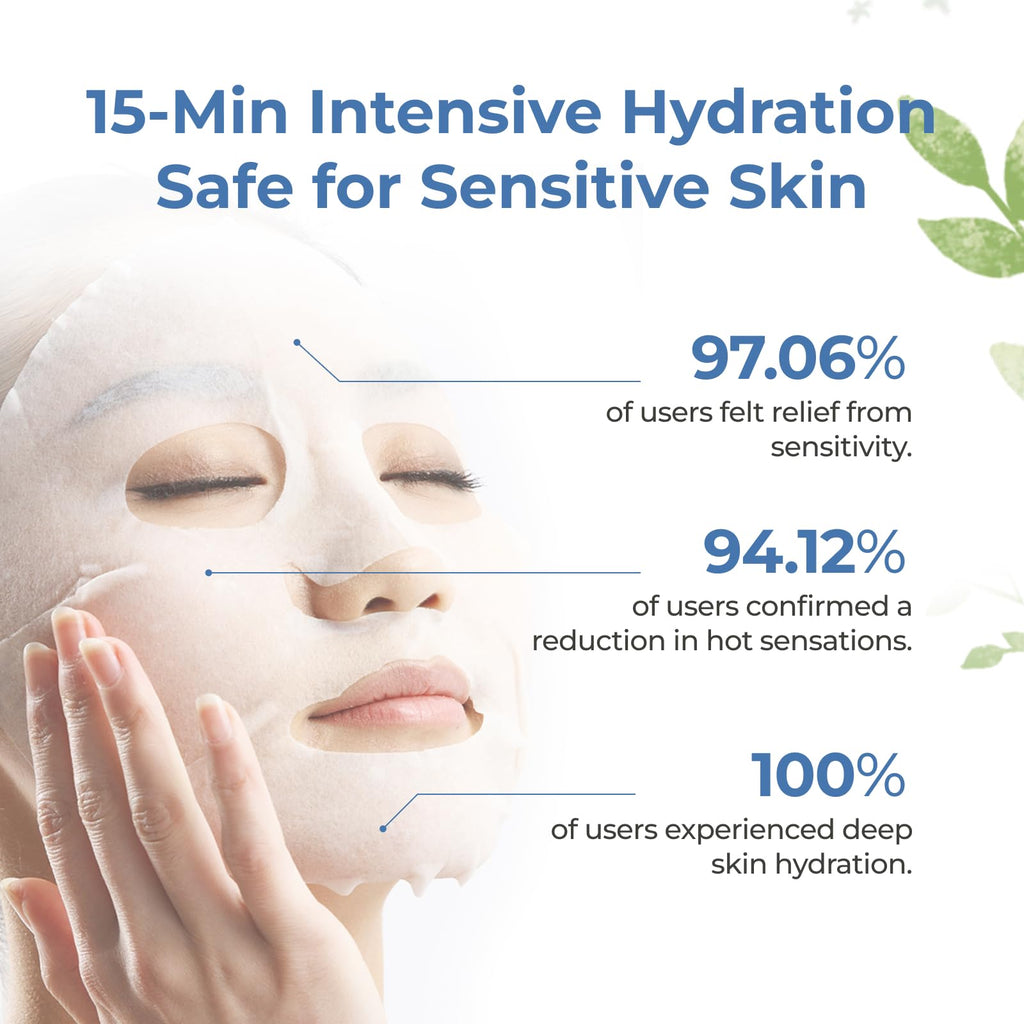 CHANDO HIMALAYA Snow Saussurea Mask – Soothing & Hydrating Paraben-Free Facial Sheet (26ml x5)