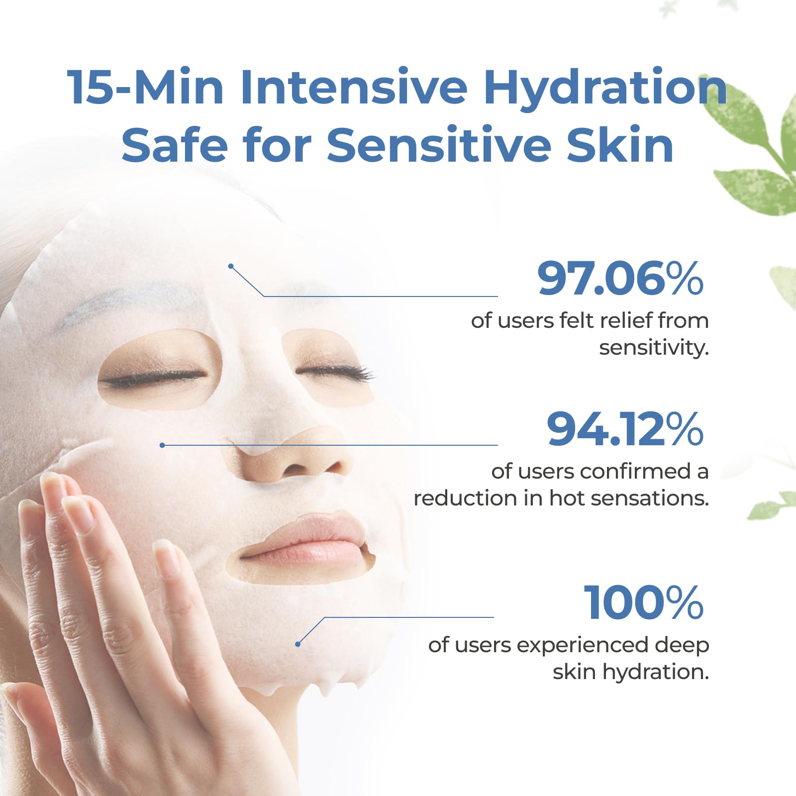 CHANDO HIMALAYA Snow Saussurea Mask – Soothing & Hydrating Paraben-Free Facial Sheet (26ml x5)