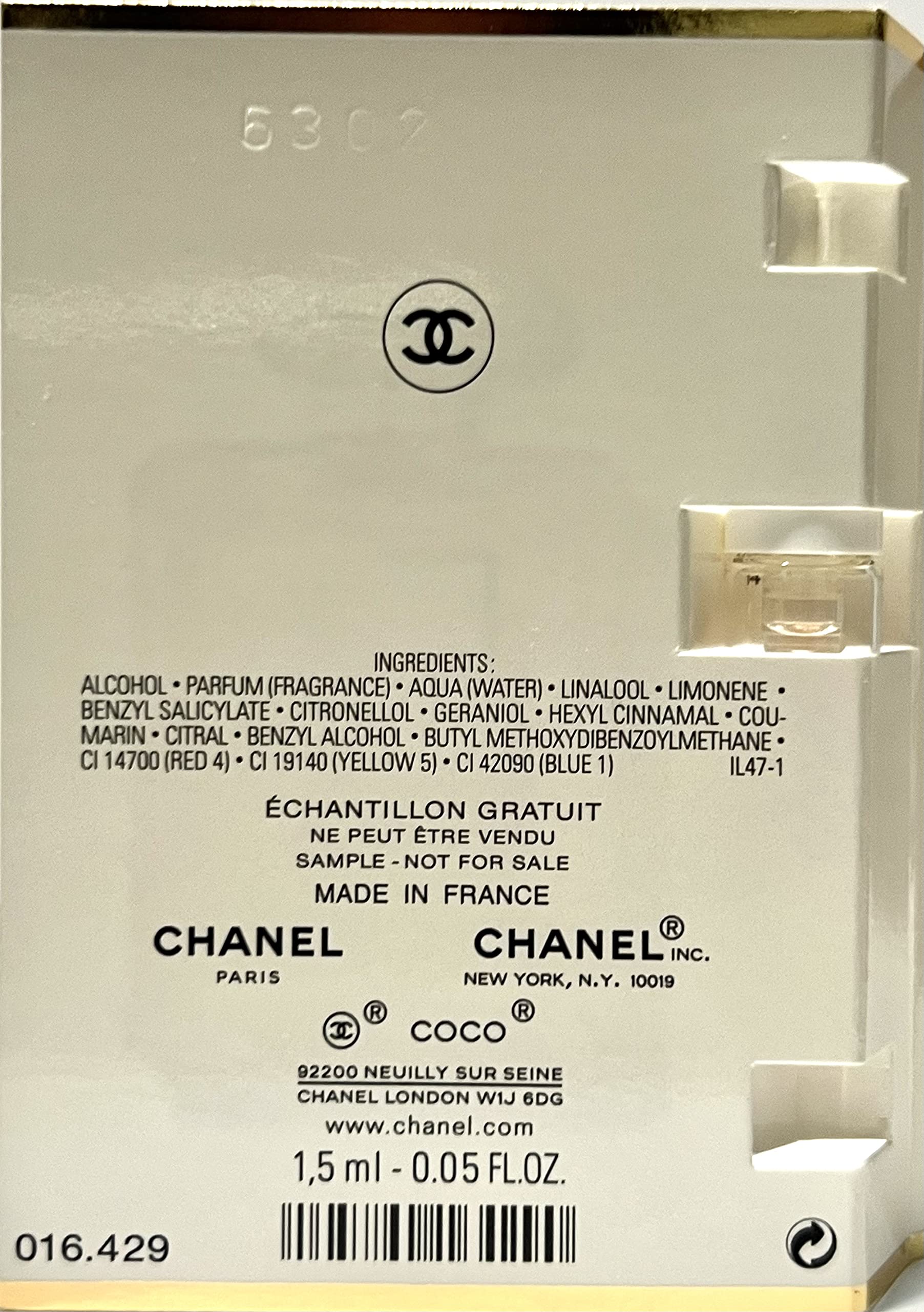 CHANEL Coco Mademoiselle Eau de Parfum Sample Vial – 1.5ml Travel Size