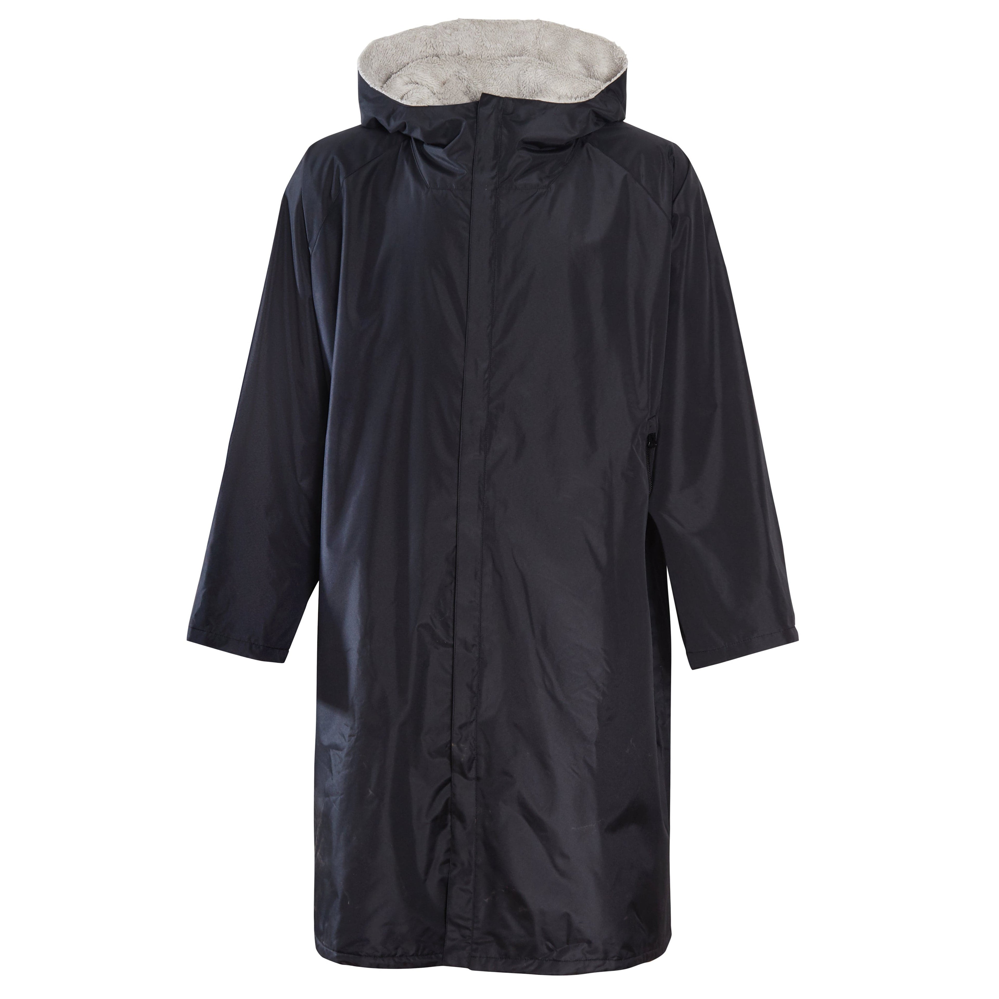 Heatwave Thermalwear Changing Robe Kids Unisex Hooded Coat Black Grey Windproof Warm Brushed Winter Base Layer