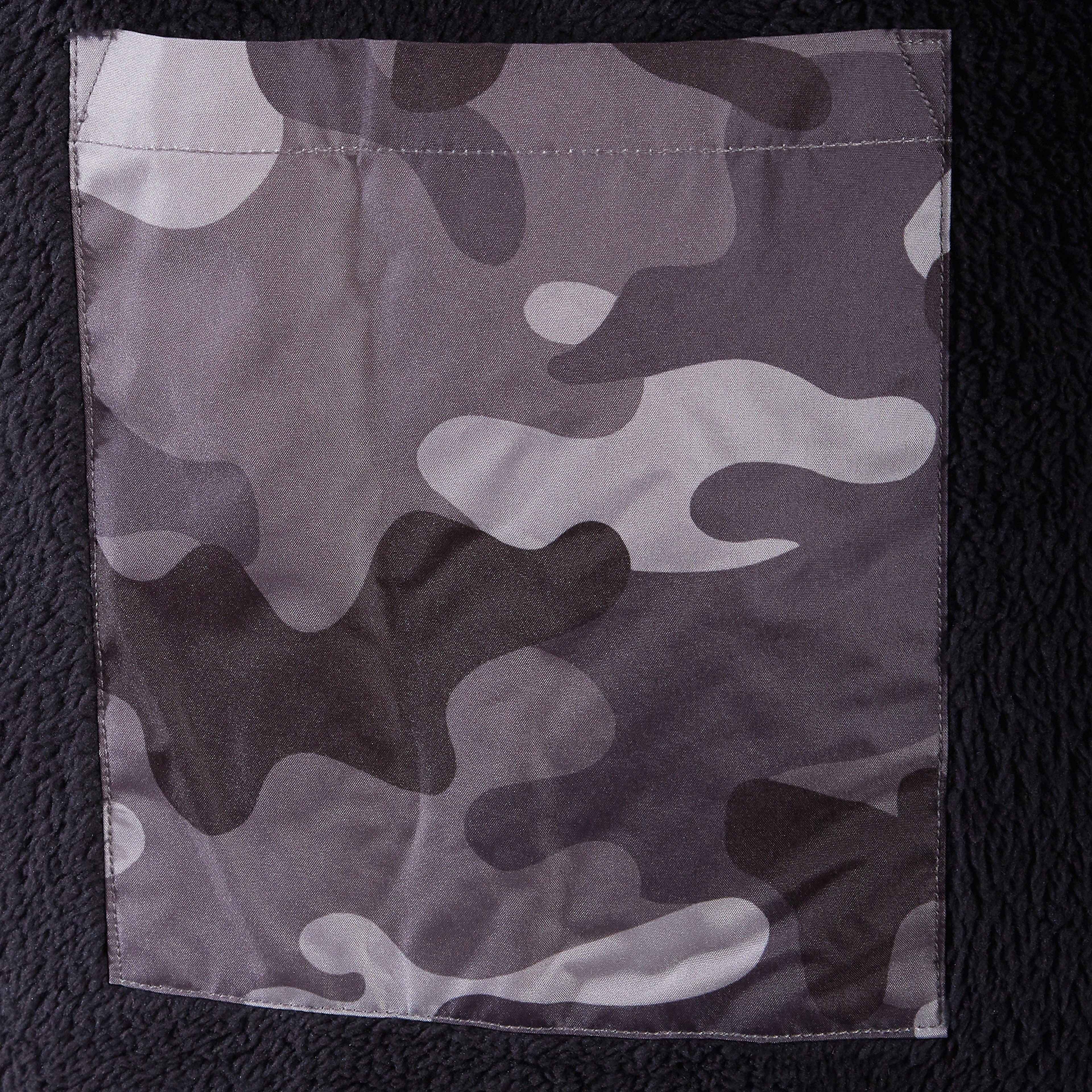 Heatwave Thermalwear Changing Robe Kids Unisex Hooded Coat Camouflage Black Windproof