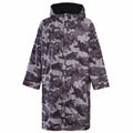 Heatwave Thermalwear Changing Robe Kids Unisex Hooded Coat Camouflage Black Windproof
