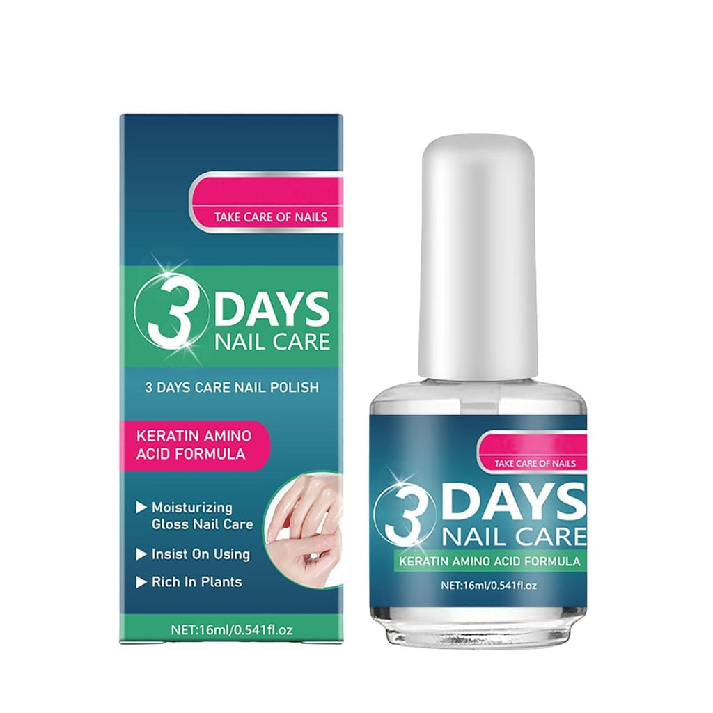 CHAOGKM 3 Days Nail Care: Keratin Amino Acid & Aloe for Strengthening & Hydration (0.54oz)