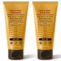 Charunee Beef Tallow Sunscreen with Zinc Oxide SPF 50 - 2x85g, Reef Safe, Non-Greasy