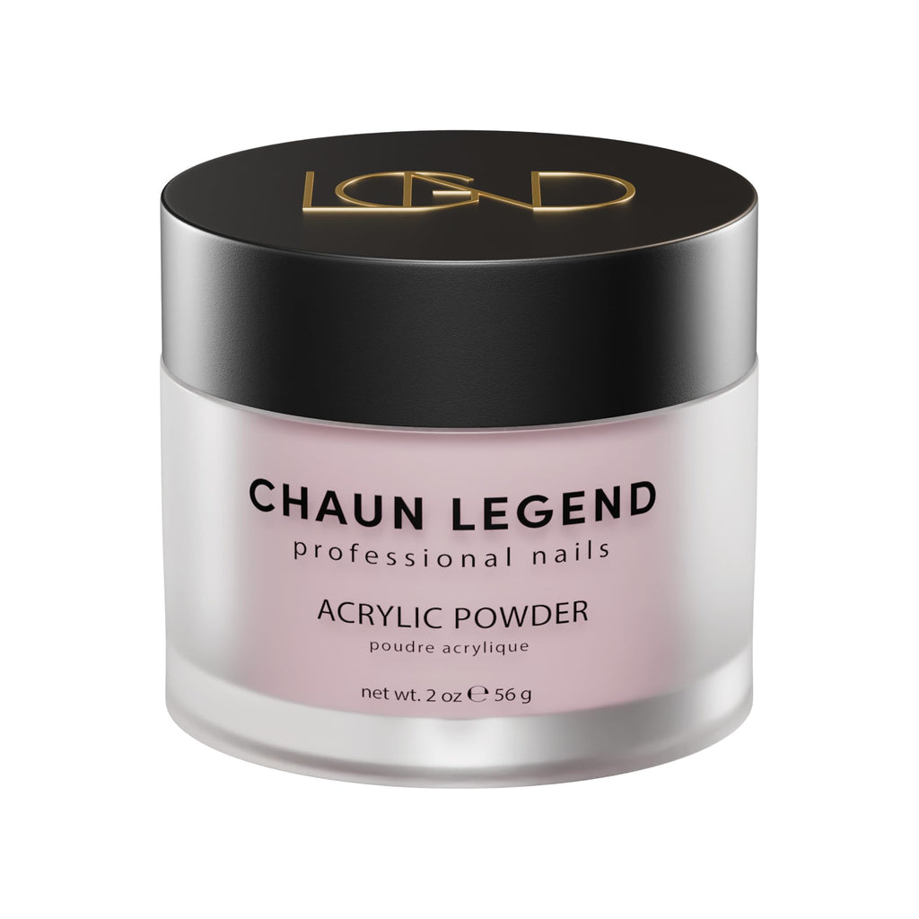 Chaun Legend Acrylic Powder 2oz Pink Parade – Long-Lasting Shimmery Nail Powder for Professionals